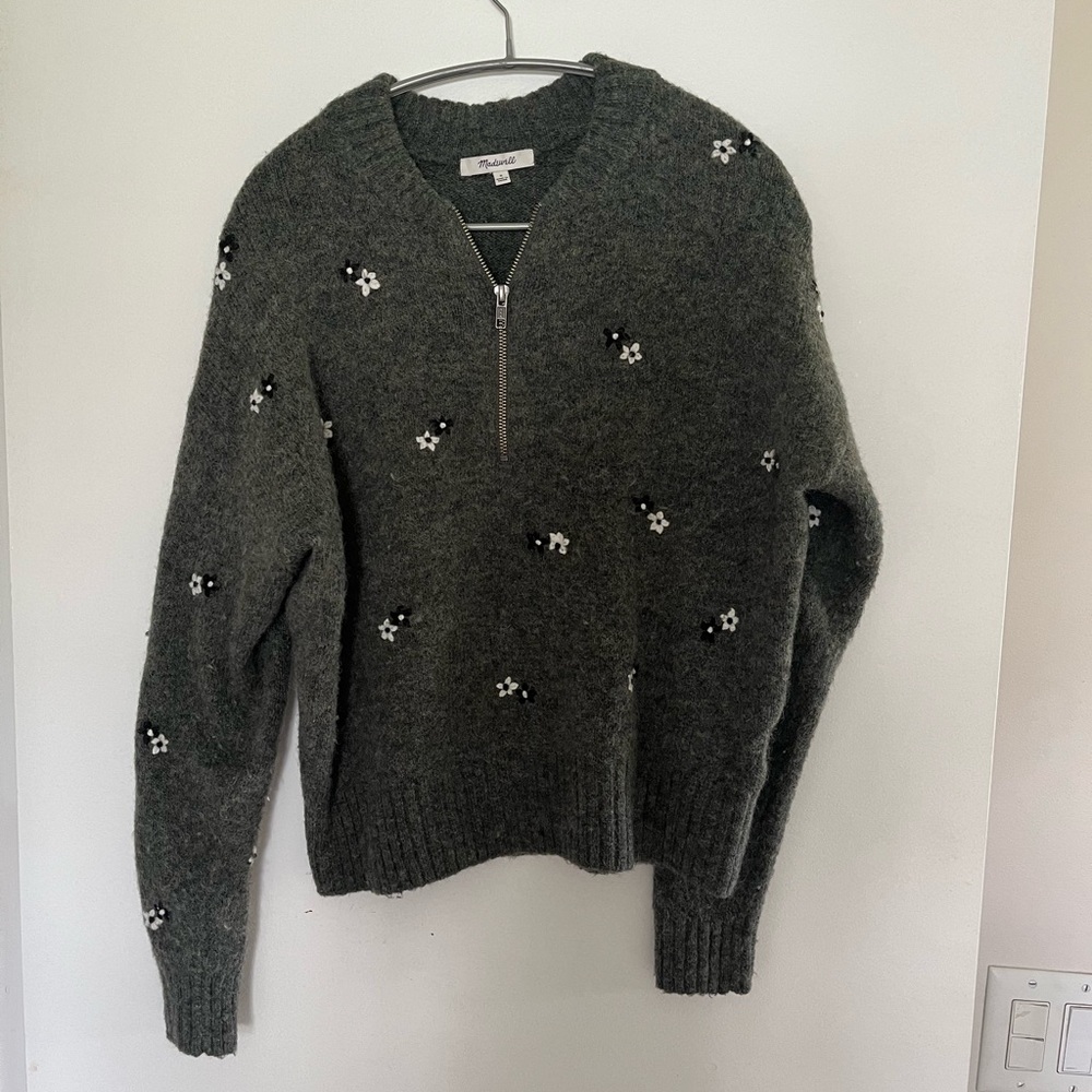 Madewell Floral Sweater